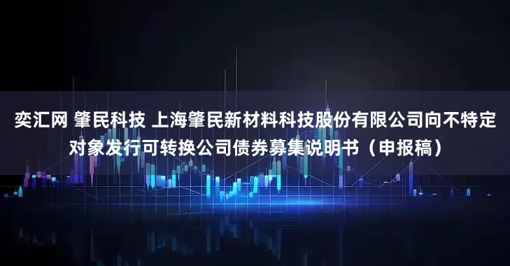 奕汇网 肇民科技 上海肇民新材料科技股份有限公司向不特定对象发行可转换公司债券募集说明书（申报稿）